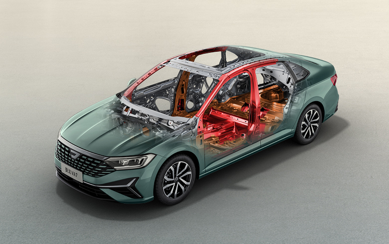 JETTA VA7, Силовой кузов из горячештампованной высокопрочной стали HSB